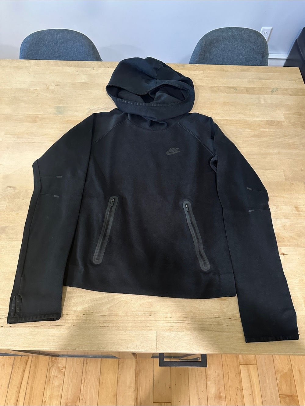 Nike Women’s Tech Fleece Black Hooded Performance Jacket